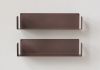 Floating shelf rust colour - 23.62 inches Rust color shelves - 3