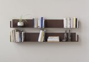 Floating shelves rust colour - 60 x 15 cm - Set of 2 Rust color shelves - 4