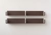 Floating shelves rust color - 23.62 inches - Set of 2 Rust color shelves - 3