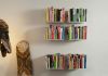 Wall bookshelf 23,62 inches long - White Steel Bookshelves - 8