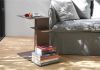 Rust color Couch table - Paperbacks Side table - 3