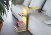 Rust color Couch table - Paperbacks Side table - 5