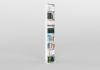Regalsystem 30 cm - weißes Metall - 8 Ebenen Bücherschrank - 1
