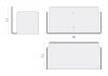 copy of Design bookshelf - White Bookcase metal - L75 cm Max. Bookshelves - 9