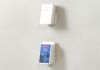 Bookshelf -  Small invisible bookshelf 12 x 12 cm - White - Set of 2 Small shelf - 13