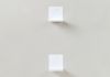 Mensola per libri - Piccola mensola invisibile 12 x 12 cm - Bianco - Set di 2 Piccola mensola - 15