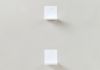Étagère livres - Petite étagère invisible 12 x 12 cm - Blanc - Lot de 2 Petite étagère - 15