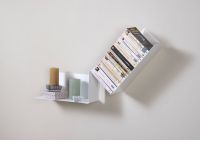Libreria di design - Bianco in metallo - L85 cm Max. Mensole per libri - 1