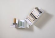 Libreria di design - Bianco in metallo - L85 cm Max. Mensole per libri - 1