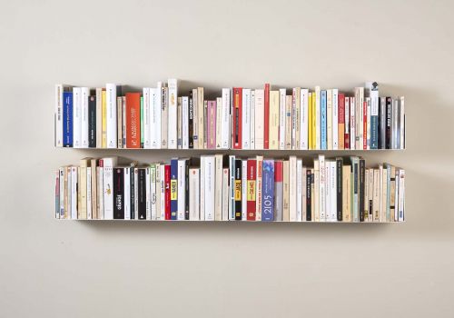 Wall bookshelves 23,62 inches long - Set of 4 Bookshelves - 1