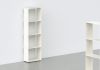 Bücherregal 30 cm - weißes Metall - 4 Ebenen Bücherschrank - 2