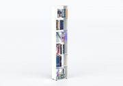 Libreria alta 30 cm - metallo bianco - 6 livelli Libreria design - 1