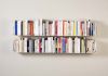 Wall Bookshelf Gray 60 x 15 cm - Set of 4 Grey shelves - 6