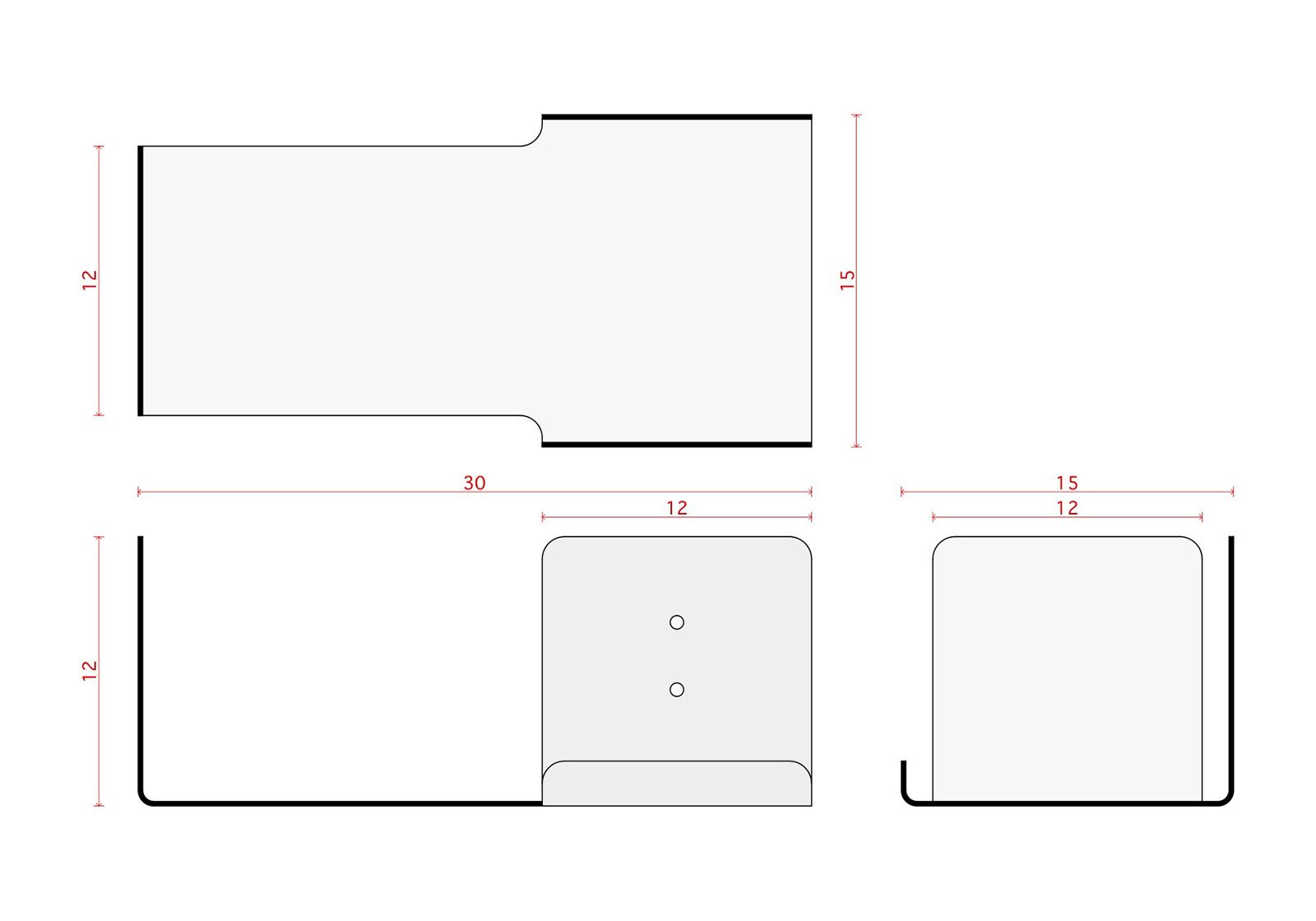 Buy Bookholder Bookshelves 11,81 x 5,9 inches White Set of 2