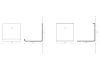 Mensola per libri - Piccola mensola invisibile 12 x 12 cm - Color Ruggine - Set di 2 Mensole per libri - 16