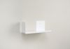 Étagère Livres - Support pour livre - 30 x 15 cm - Blanc - Gauche Petite étagère - 4