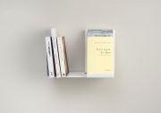 Support pour livre - 30 x 15 cm - Blanc - Gauche Petite étagère - 1