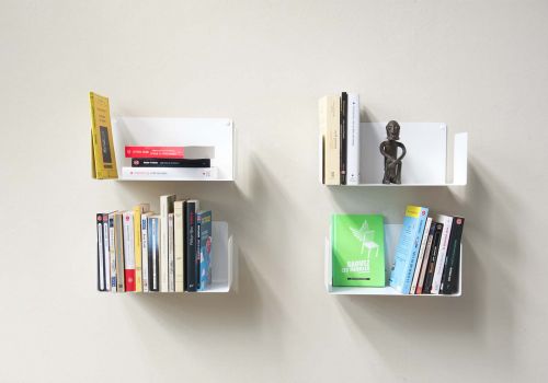 Wall Bookshelves 30 x 15 cm - Set of 4 Bookshelves - 1