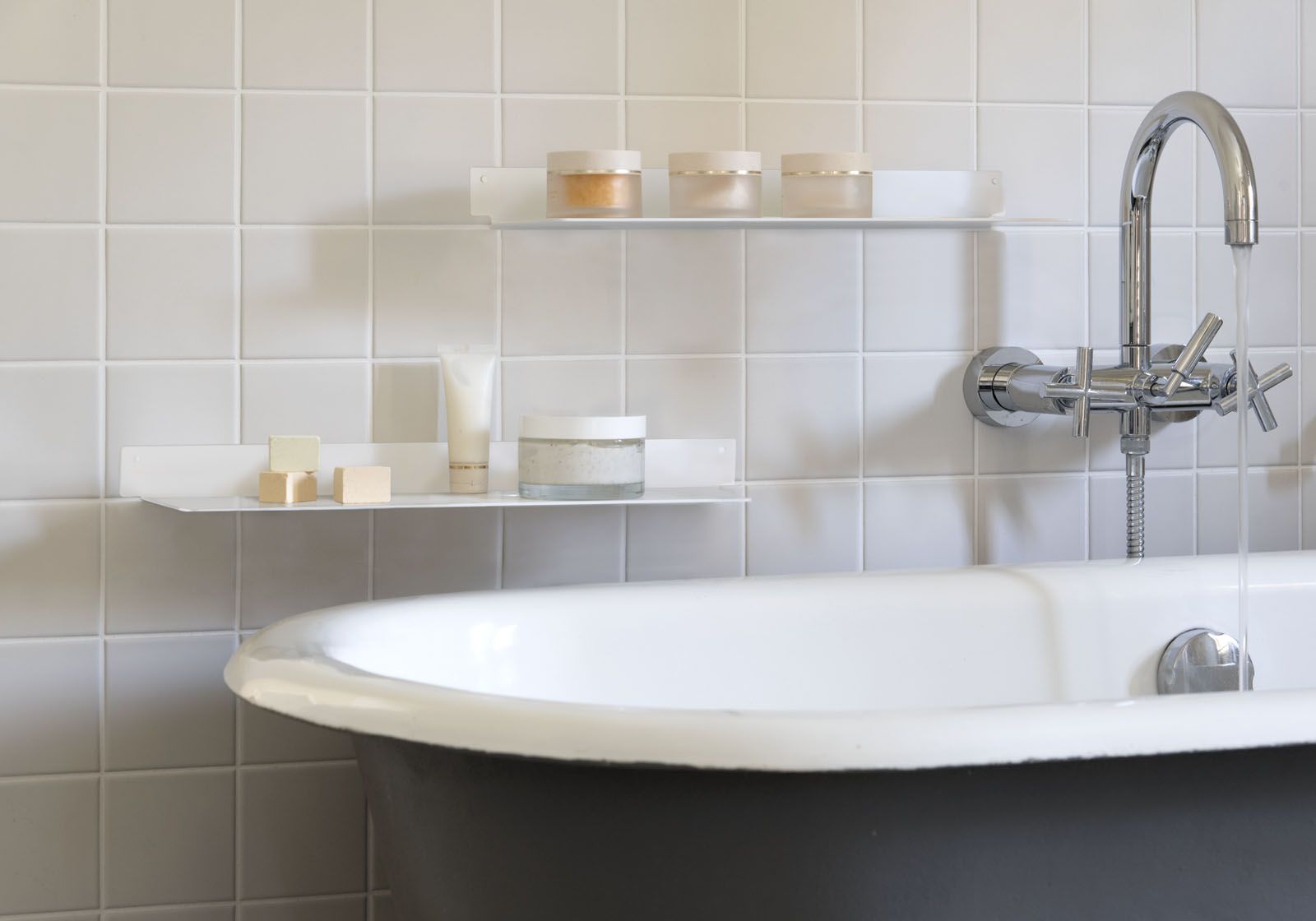 Badkamer wandplank kopen 45 x 15 cm - Set van 2 kopen