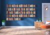 Mensola per libri - Libreria 45 x 15 cm - Set di 18 - Blanco in metallo Mensole da parete design - 2