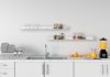 Kitchen shelves 17,71 inches long - Set of 4 Kitchen shelves - 10