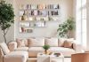Bookcase - Wall bookshelves 45 cm - Set of 12 - White Bookshelves - 1