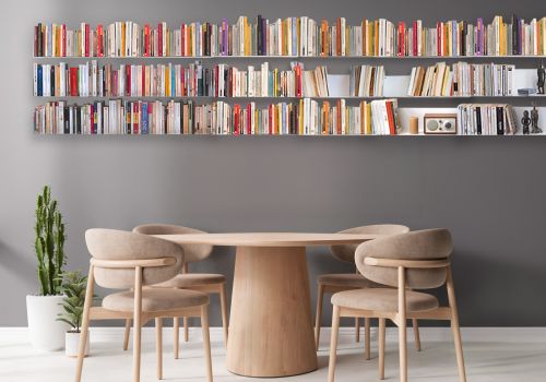 Bücherregal - Weiß Bücherschrank Metall 45 cm - Satz von 18 Bücherregal - 1