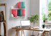 Étagère murale - 60 x 25 cm - Blanc - Lot de 2 Tablette murale - 2