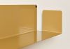 Wall Bookshelf 23,62 in - Antique Gold - Set of 2 - Steel Bookshelves - 10