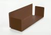 Wall bookshelf rust colour - 60 x 15 cm - Set of 4 Bookshelves - 6