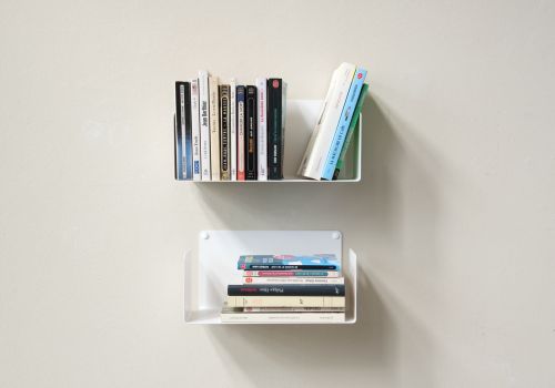 Bücherregale - 30 x 15 cm - Satz von 2 - Stahl Bücherregal - 1