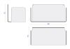 Small white wall shelf 30 x 15 cm – Hidden fixing – Set of 4 Invisible Bookshelves - 7