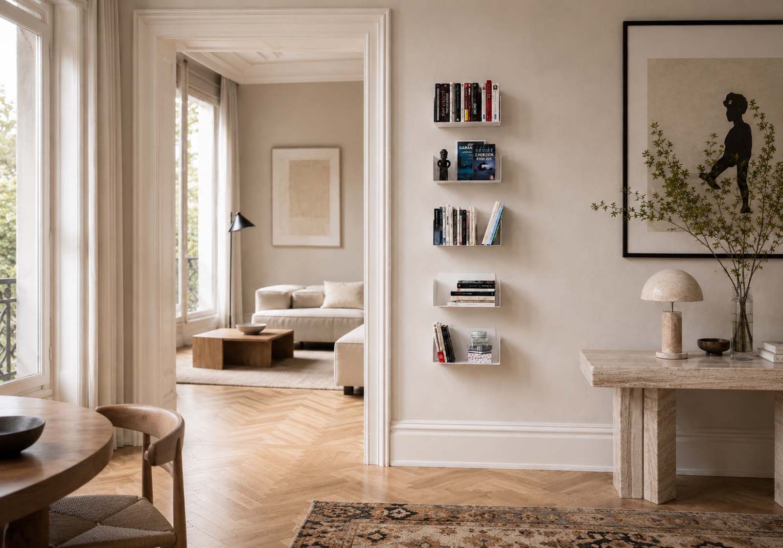 Wandplank voor Boeken 30 x 15 cm - Set van 6 Boekenplank - 2