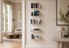 Kleine witte wandplank 30 x 15 cm – Onzichtbare bevestiging – Set van 6 Onzichtbare boekenplanken - 9