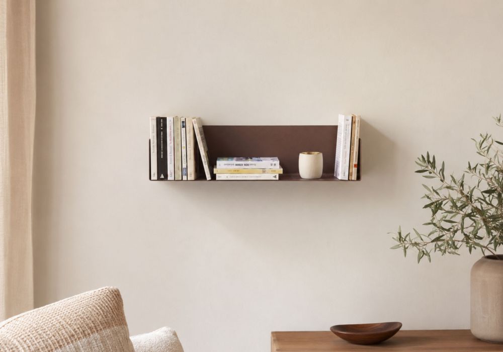Floating shelf rust colour - 23.62 inches Rust color shelves - 1