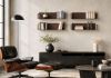 Floating shelves rust colour - 60 x 15 cm - Set of 4 Rust color shelves - 1