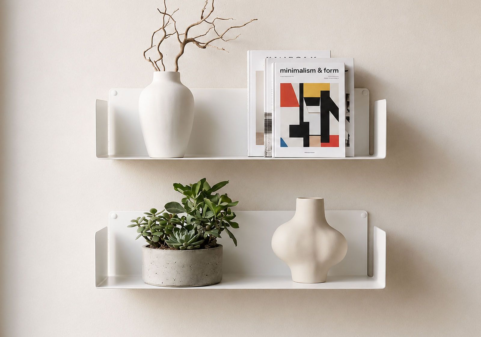 Wandplank - 60 x 15 cm - Set van 2 Wandplank - 10
