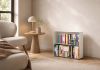 Small Bookcase 60 cm - white metal - 2 levels Bookcases - 1
