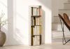 Bücherregal 30 cm - weißes Metall - 4 Ebenen Bücherschrank - 1
