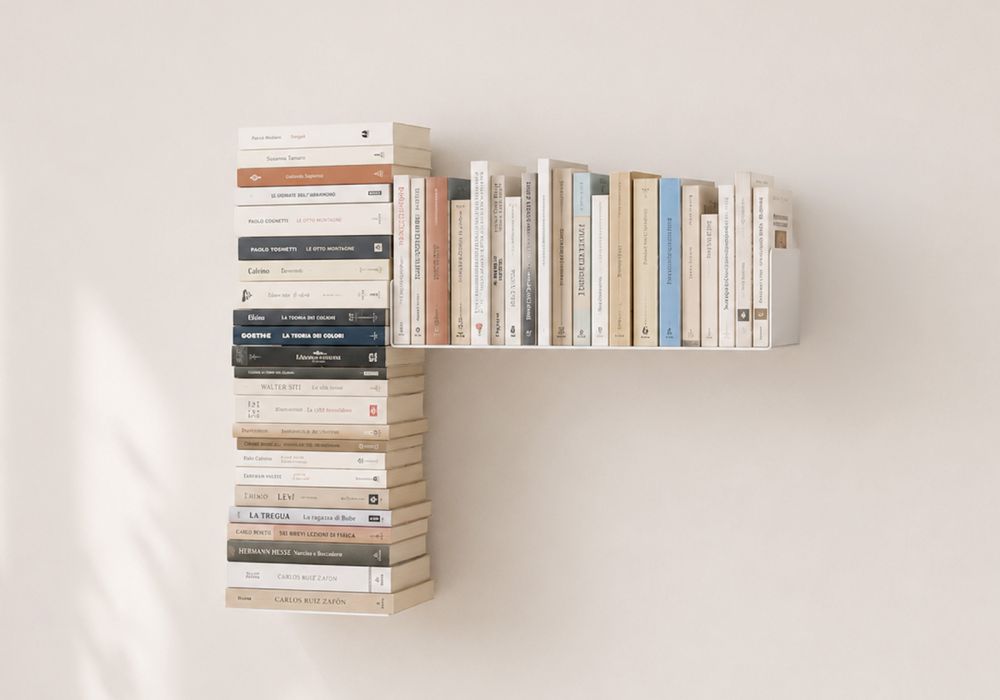 Wandplank voor boeken - Rechter wandbibliotheek Wandplanken voor Boeken - 1