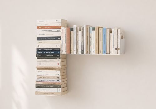 Wandplank voor boeken - Rechter wandbibliotheek Wandplanken voor Boeken - 1