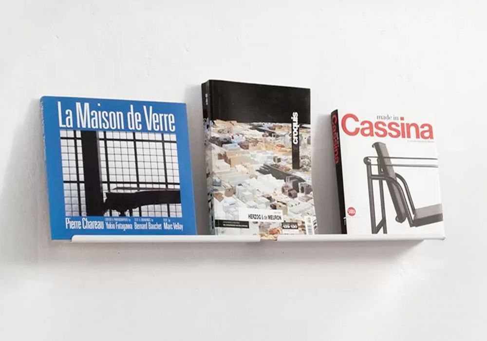 Mensole per cornici e quadri - 45 x 10 cm - Set di 2 Mensole per libri - 3