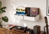 Vinyl Storage Wall Shelf - White Vinyl Storage - 3