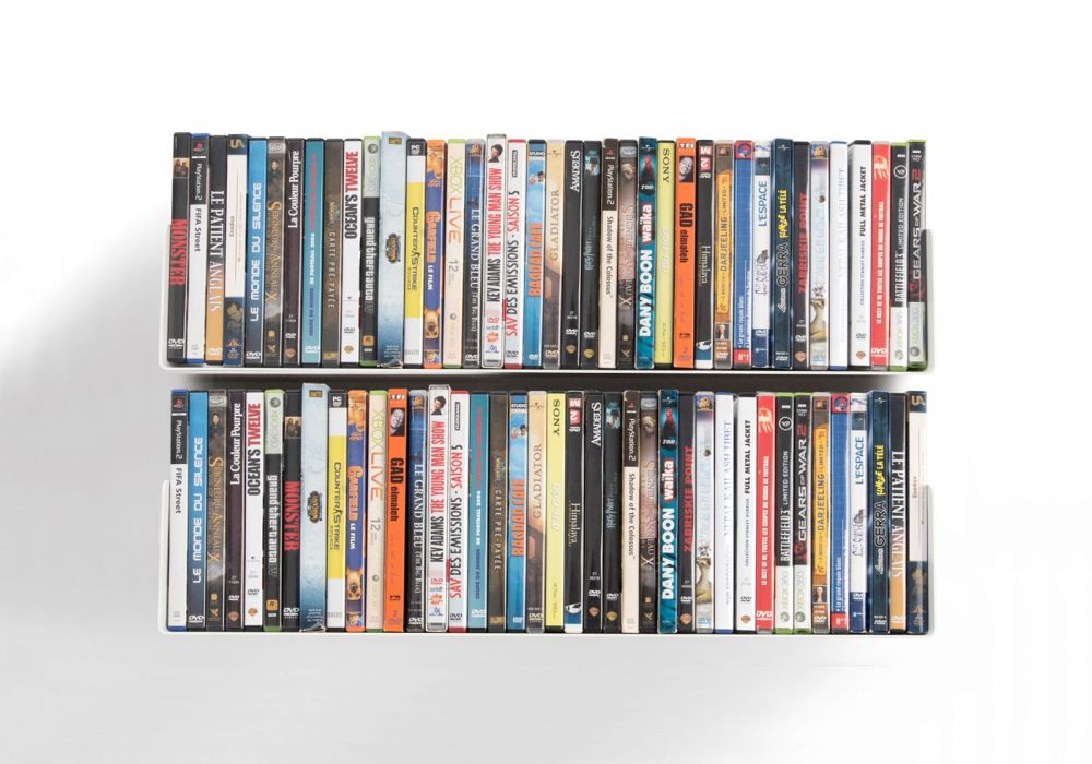Dvd Wall Shelf 60 X 15 Cm Set Of 2, How Many Dvds Does A Billy Bookcase Hold