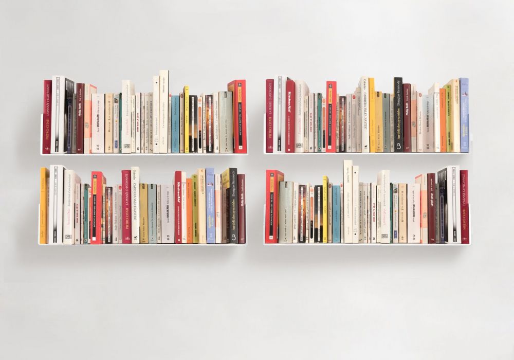 Wall Bookshelves 23 62 Inches Long, Long Horizontal Bookcase