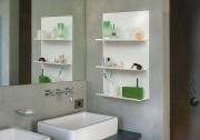 Set of 4 bathroom wall shelves "LE"