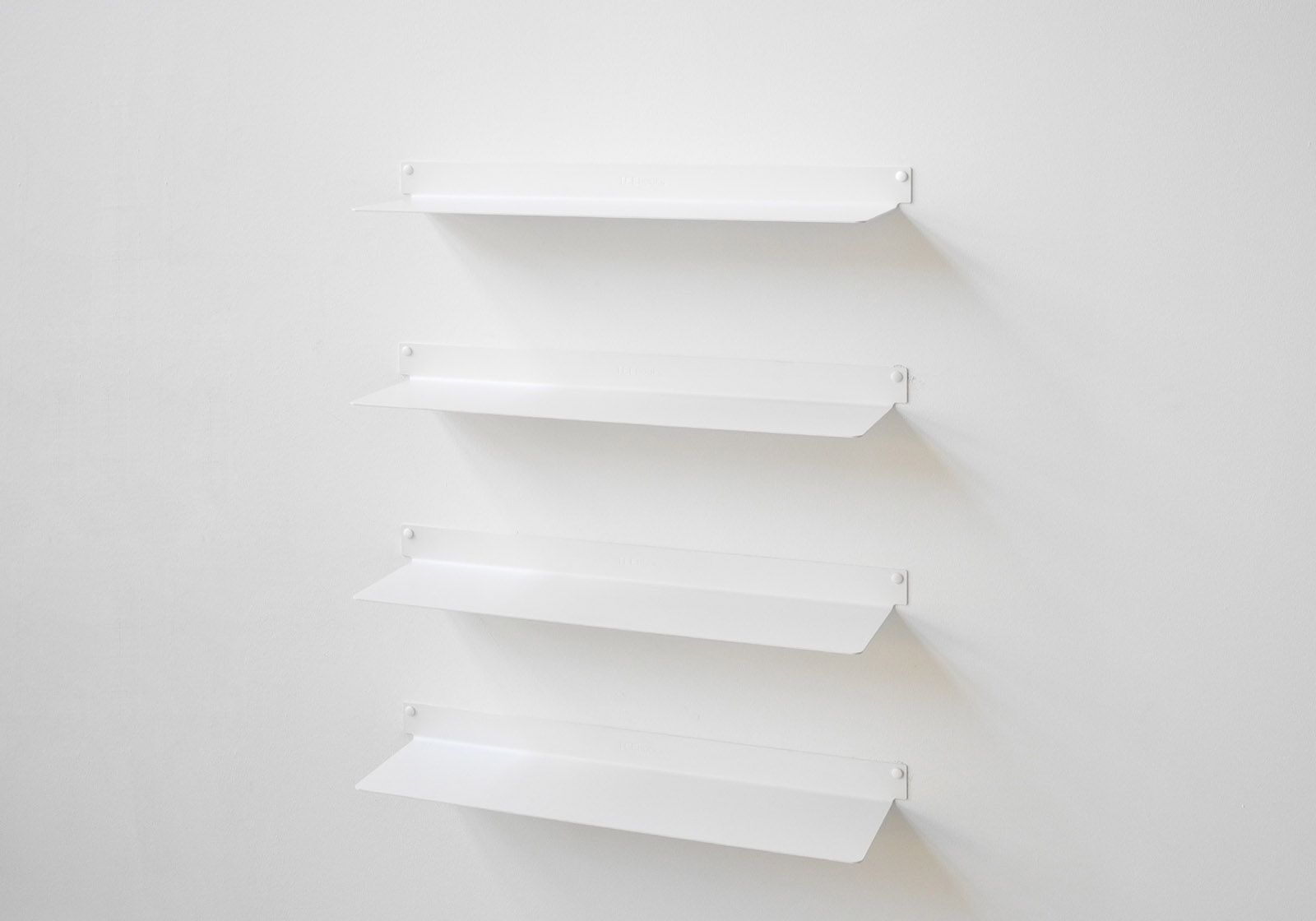 Grijs wandplank - 60 x 15 cm - Set van 2 - Staal