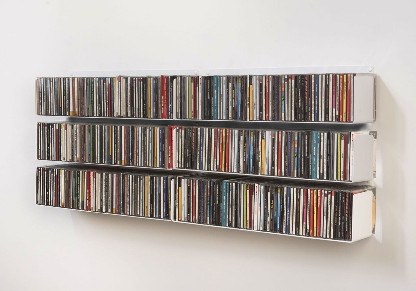 Buy CD Wall Shelf 60 x 15 cm Set of 6