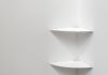 Set of 2 corner shelves TEEgolo 24cm