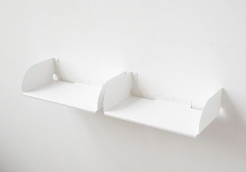 Mensole modulari "UBD" - Set di 2 - 45 cm - Acciaio - Bianco